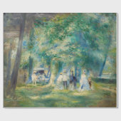 ピエール・アウグストルノアール – サン・クラウドのパーティー ラッピングペーパー (フラット)