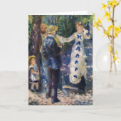 ピエール・アウグストルノアール – ザスイング カード (黄色い花)