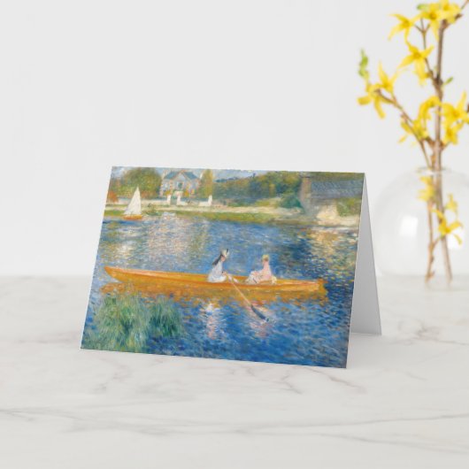 ピエール・アウグストルノアール – ザスキフ カード (黄色い花)