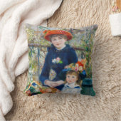 ピエール・アウグストルノアール – テラスの姉妹 クッション (ブランケット)