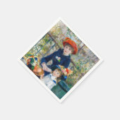 ピエール・アウグストルノアール – テラスの姉妹 スタンダードカクテルナプキン (角)