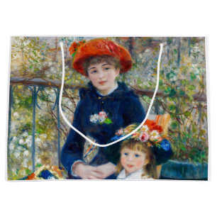 ピエール・アウグストルノアール – テラスの姉妹 ラージペーパーバッグ