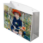 ピエール・アウグストルノアール – テラスの姉妹 ラージペーパーバッグ (裏面アングル)