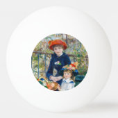 ピエール・アウグストルノアール – テラスの姉妹 卓球ボール (裏面)