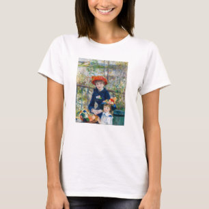 ピエール・アウグストルノアール – テラスの姉妹 Tシャツ
