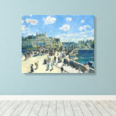 ピエール・アウグストルノアール – パリ，ポンヌフ キャンバスプリント (インサイチュ (ウッドフロア))