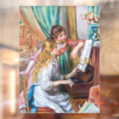 ピエール・アウグストルノアール – ピアノの少女たち ウィンドウサイン (シート2)