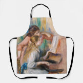 ピエール・アウグストルノアール – ピアノの少女たち エプロン (正面)