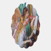 ピエール・アウグストルノアール – ピアノの少女たち オーナメントカード (右)