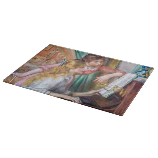 ピエール・アウグストルノアール – ピアノの少女たち カッティングボード (角)