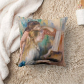 ピエール・アウグストルノアール – ピアノの少女たち クッション (ブランケット)