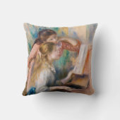 ピエール・アウグストルノアール – ピアノの少女たち クッション (裏面)