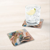 ピエール・アウグストルノアール – ピアノの少女たち スクエアペーパーコースター (インサイチュ)