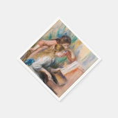 ピエール・アウグストルノアール – ピアノの少女たち スタンダードカクテルナプキン (角)