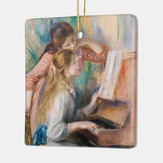 ピエール・アウグストルノアール – ピアノの少女たち セラミックオーナメント (左)