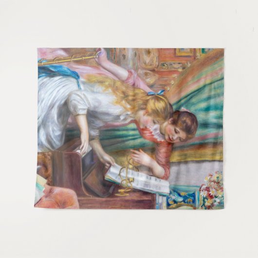 ピエール・アウグストルノアール – ピアノの少女たち タペストリー (正面(横))
