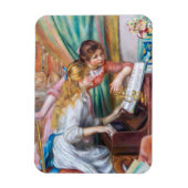 ピエール・アウグストルノアール – ピアノの少女たち マグネット (縦)