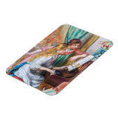 ピエール・アウグストルノアール – ピアノの少女たち マグネット (左側)