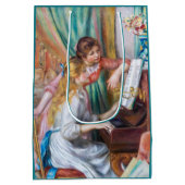 ピエール・アウグストルノアール – ピアノの少女たち ミディアムペーパーバッグ (裏面)