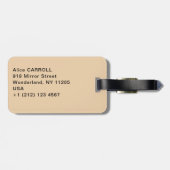 ピエール・アウグストルノアール – ピアノの少女たち ラゲッジタグ (裏面横)