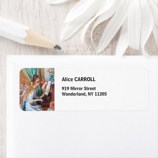 ピエール・アウグストルノアール – ピアノの少女たち ラベル (インサイチュ)