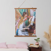 ピエール・アウグストルノアール – ピアノの少女たち 吊り下げ型タペストリー (寝室)