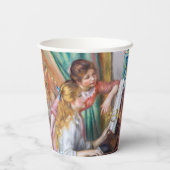 ピエール・アウグストルノアール – ピアノの少女たち 紙コップ (裏面)