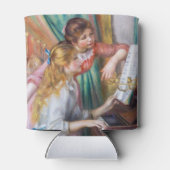 ピエール・アウグストルノアール – ピアノの少女たち 缶クーラー (裏面)