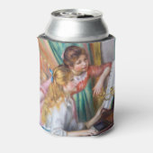 ピエール・アウグストルノアール – ピアノの少女たち 缶クーラー (缶裏面)