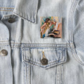 ピエール・アウグストルノアール – ピアノの少女たち 缶バッジ (インサイチュ)