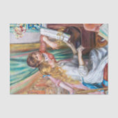 ピエール・アウグストルノアール – ピアノの少女たち 薄葉紙 (正面)