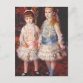 ピエール・アウグストルノアール – ピンクとブルー ポストカード (正面)