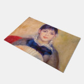 ピエール・アウグストルノアール – ファンの女の子 ドアマット (アングル)