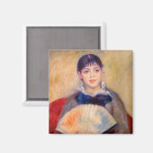 ピエール・アウグストルノアール – ファンの女の子 マグネット (正面/裏面)