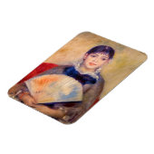 ピエール・アウグストルノアール – ファンの女の子 マグネット (左側)