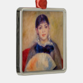 ピエール・アウグストルノアール – ファンの女の子 メタルオーナメント (右)