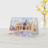 ピエール・アウグストルノアール – ヴェネツィア，サンマルコ カード (黄色い花)