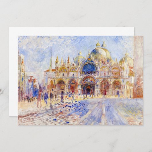 ピエール・アウグストルノアール – ヴェネツィア，サンマルコ サンキューカード (正面/裏面)