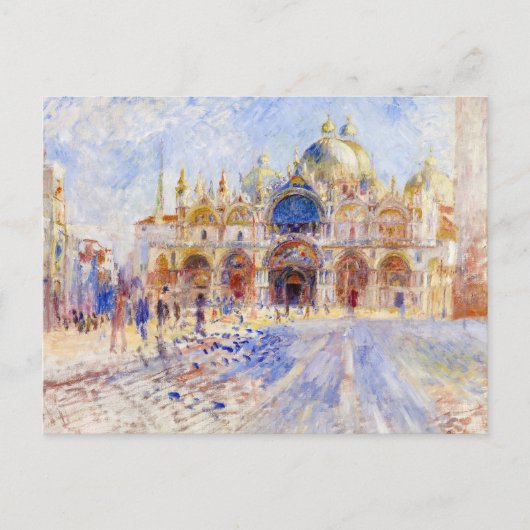 ピエール・アウグストルノアール – ヴェネツィア,サンマルコ ポストカード (正面)