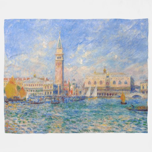 ピエール・アウグストルノアール – ヴェネツィア，ドージュの宮殿 フリースブランケット (正面(横))