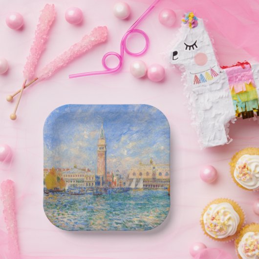 ピエール・アウグストルノアール – ヴェネツィア，ドージュの宮殿 ペーパープレート (パーティー)