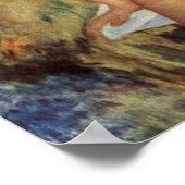 ピエール・アウグストルノアール – 岩の上のバザース ポスター (角)