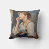 ピエール・アウグストルノアール – 手紙を持つ女性 クッション (裏面)