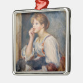 ピエール・アウグストルノアール – 手紙を持つ女性 メタルオーナメント (左)
