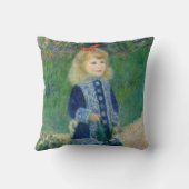 ピエール・アウグストルノアール – 散水缶のある少女 クッション (裏面)