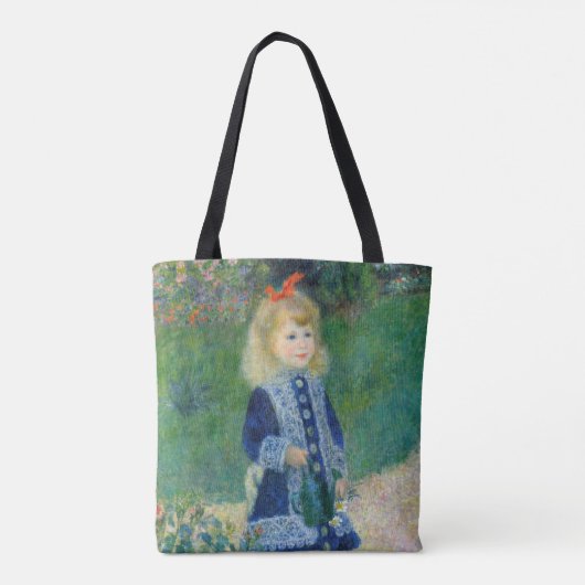 ピエール・アウグストルノアール – 散水缶のある少女 トートバッグ (裏面)