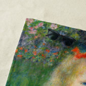 ピエール・アウグストルノアール – 散水缶のある少女 ビーチタオル (インサイチュ)