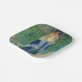 ピエール・アウグストルノアール – 散水缶のある少女 ペーパープレート (傾斜あり)