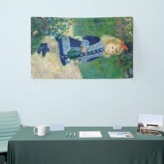 ピエール・アウグストルノアール – 散水缶のある少女 横断幕 (トレードショー)