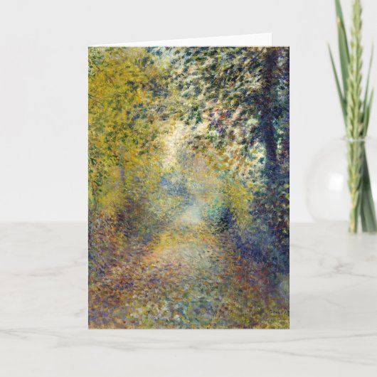 ピエール・アウグストルノアール – 森の中 カード (正面)